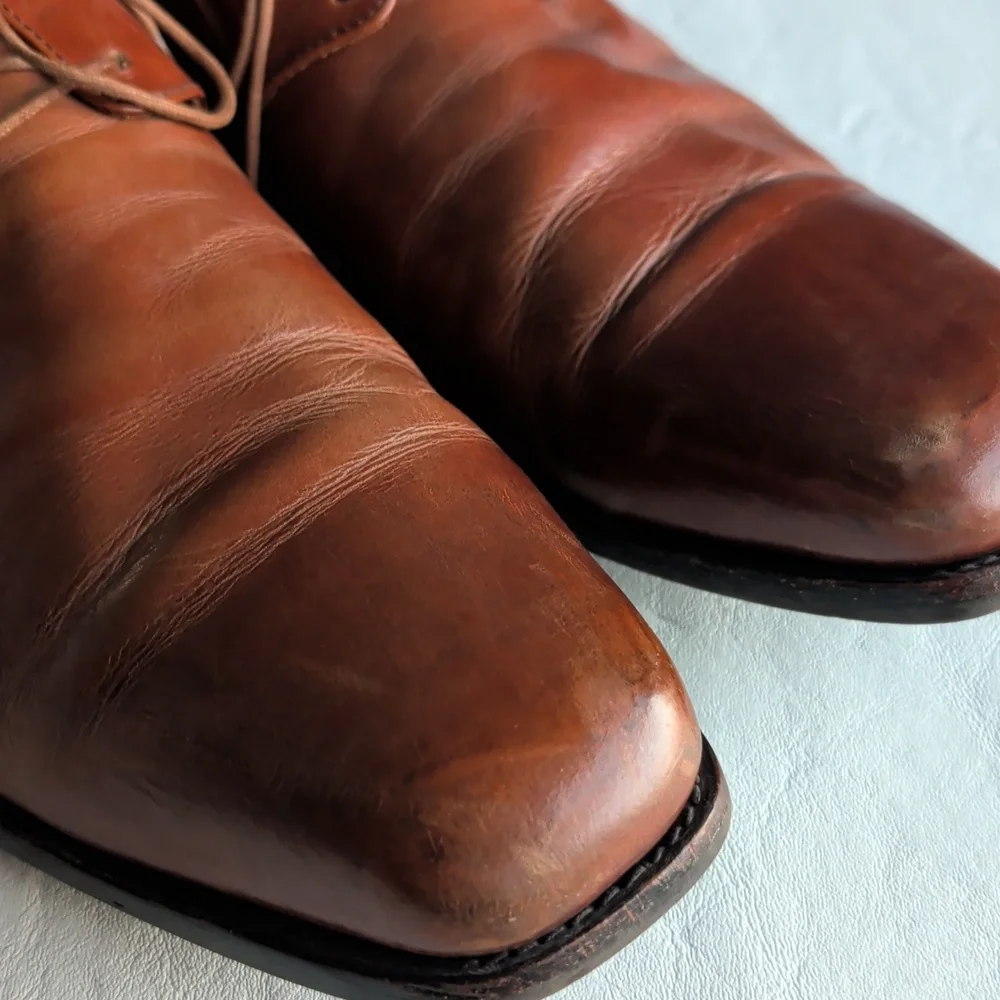 JOHN FLUEVOG Brown Leather Oxford Derby Lace Up Shoes Men's Size 11.5